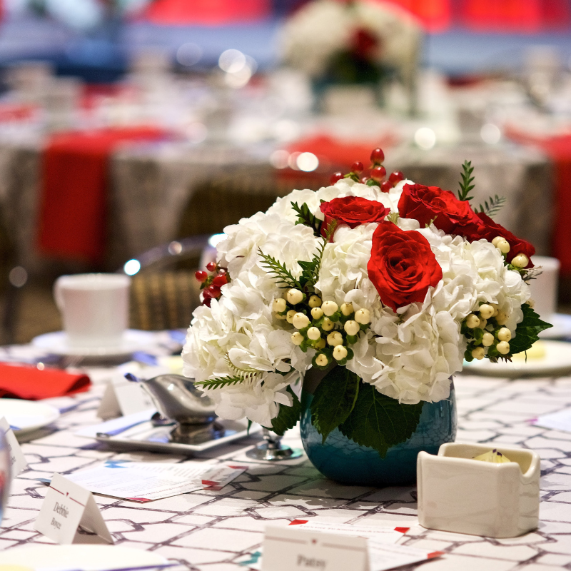 Image of flowers on a table